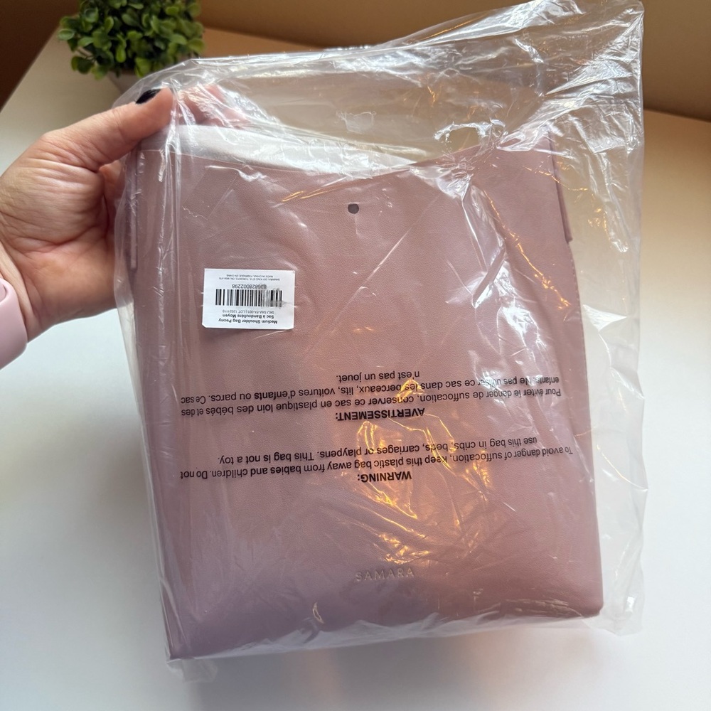 Samara Shoulder & Crossbody Bag Adjustable Strap Peony Pink Lightweight Purse - Picture 12 of 13